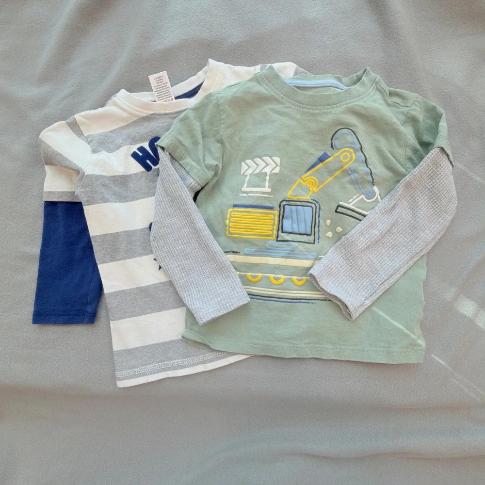 Gymboree Koala Kids Graphic Tee Bundle Toddler 3T Green Blue Excellent 2 Pack